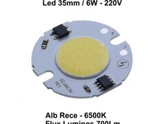 LED COB 35MM , PUTERE 6W - 220V